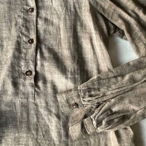 Erica Tanov Sheer Cotton Blouse